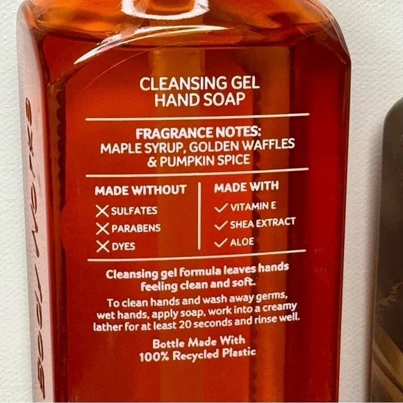Bath & Body Works Fall Hand Soap Pumpkin Pecan Waffles & Mahogany Vanilla NWT - Picture 4 of 5